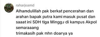 Screenshot testimoni WhatsApp pengguna SuksesCAT 2